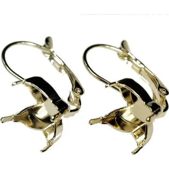 Náušnice Crystal-ZONE Náušnice Butterfly gold plating 24kt