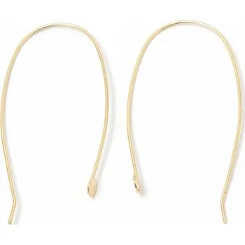 Náušnice Crystal-ZONE Náušnice BIG Heart 2808 6mm gold plating 24kt