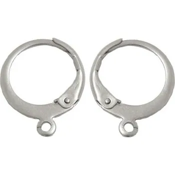 Materiál na výrobu šperku EU Náušnicový kruh s očkem 12mm chirurgická ocel