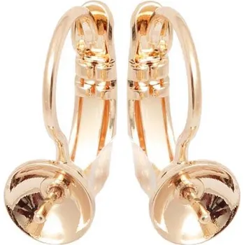 Náušnice Crystal-ZONE Náušnice KIDS crystalPEARLS 8mm rose gold