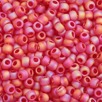 Korálek TOHO Co., Ltd. TOHO Round 11/0 Rainbow Frosted Ruby