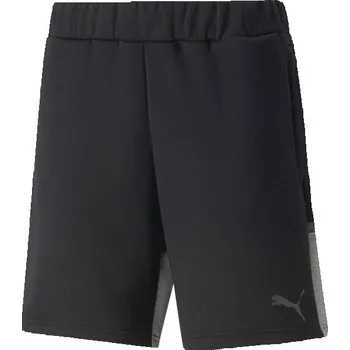 Pánské kraťasy Pánské sportovní šortky Puma TEAMCUP CASUALS SHORTS L Černá, Šedá