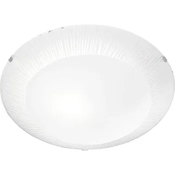 TRIO Stropní svítidlo BIANCA průměr 30cm 1x40W E27 matný nikl / bílé sklo - TRIO TR 603100100