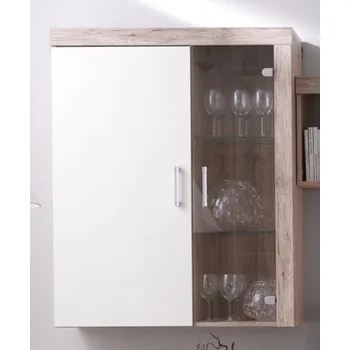 Obývací stěna FALCO Závěsná vitrína Samir R4 san marino/crem