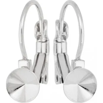 Náušnice Crystal-ZONE Náušnice KIDS Rivoli 6mm rhodium