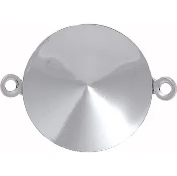 Korálek Crystal-ZONE Spojovací komponent Rivoli 10mm rhodium