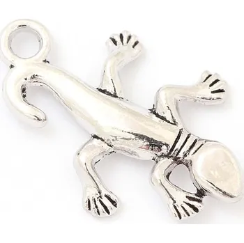 Přívěsek Crystal-ZONE Přívěsek Ještěrka 23/15mm rhodium