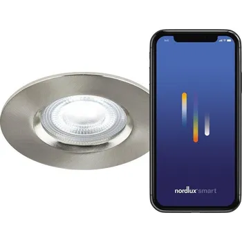 Koupelnové svítidlo NORDLUX Don Smart Color vestavné svítidlo broušený nikl - NORDLUX NOR 2110900155