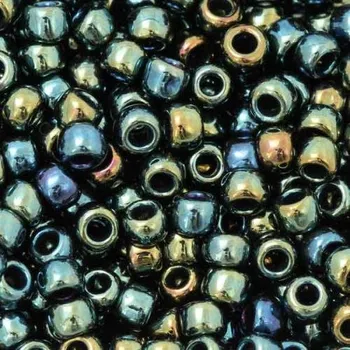 Korálek TOHO Co., Ltd. TOHO Round 8/0 Metallic Iris Green/Brown