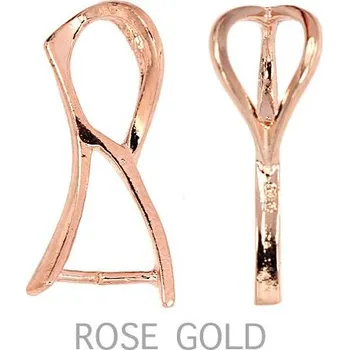 Materiál na výrobu šperku Crystal-ZONE Šlupna 7/18mm ROSE GOLD