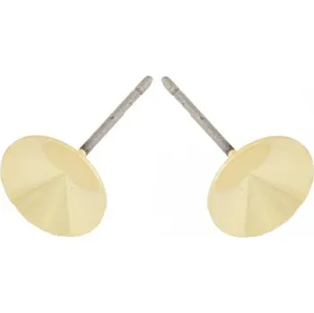 Náušnice Crystal-ZONE Naušnice trn Rivoli 6mm gold plating 24kt