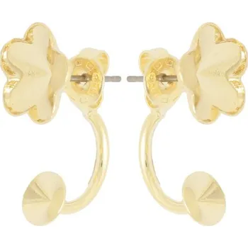 Náušnice Crystal-ZONE Náušnice DOUBLE Flower 10mm/rivoli 6mm gold plating 24kt