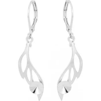 Náušnice Crystal-ZONE Náušnice WING Rivoli 6mm rhodium