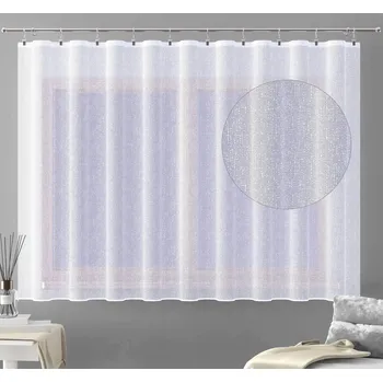 Záclona žakárová, Oleg s olůvkem metráž, bílá