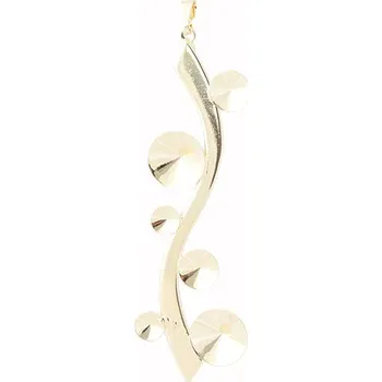 Korálek Crystal-ZONE Přívěsek VLNA 67mm Rivoli 6/8/12mm gold plating 24kt