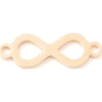 Přívěsek EU Mezidíl nekonečno 20/6mm chirurgická ocel rose gold