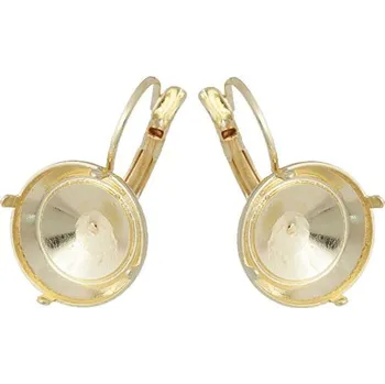 Náušnice Crystal-ZONE Náušnice Oko cosmicRING 14mm/Rivoli 8mm gold plating 24kt