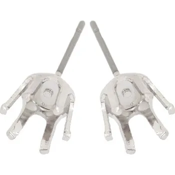 Náušnice Crystal-ZONE Náušnice trn Chaton Diamond ss34 rhodium