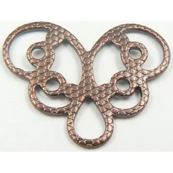 Materiál na výrobu šperku CZ Filigrán 13mm stará měď