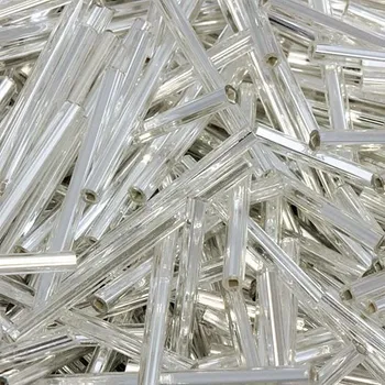 Korálek Preciosa Preciosa® Rokajl tyčinky rovná 35mm stříbrná (78102)