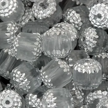 Korálek CZ Korálek broušený VÁLEČEK 10mm crystal