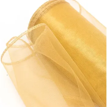 CZ Organza obšitá 12cm/1m zlatá