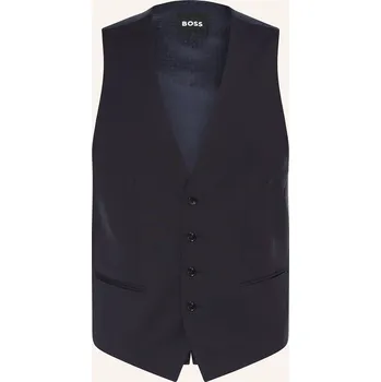 Pánská vesta Boss Pánská Obleková Vesta Huge Slim Fit, tmavě modrá, 102