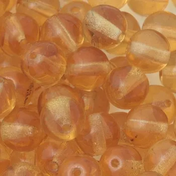 Korálek CZ Korálek mačkaný KULIČKA 6mm topaz