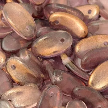 Korálek CZ Korálek mačkaný OVÁLEK 10/6mm fialová COP