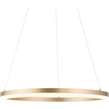 PAULNEUHAUS TITUS LED závěsné svítidlo 60x60 mosaz, kruhové, stmívatelné, paměťová funkce, moderní SimplyDim 3000K - PAUL NEUHAUS PN 2382-60