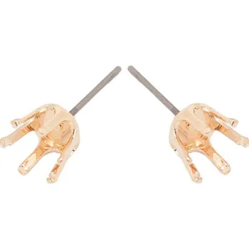 Náušnice Crystal-ZONE Náušnice trn Chaton Diamond ss34 rose gold