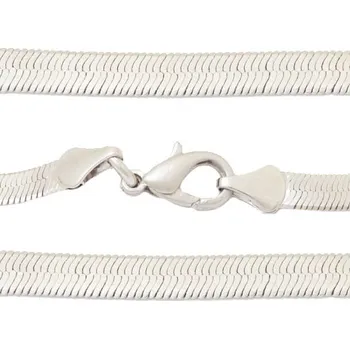 Řetízek Crystal-ZONE Řetízek FLAT 0,5/3mm/44cm rhodium