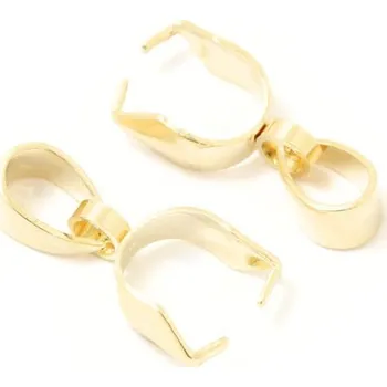 Materiál na výrobu šperku EU Šlupna 12/9mm chirurgická ocel gold plating 24kt