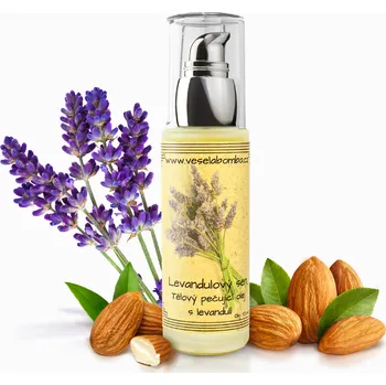 Tělové mléko Veselá Bomba Levandulový sen - tělový pečující olej