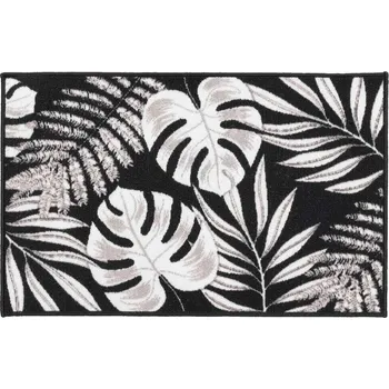 Koberec Černý pratelný koberec 50x80 cm Amber – douceur d'intérieur ID_1698272