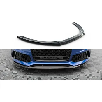 Nárazník Maxton Design spoiler pod přední nárazník ver.2 pro Audi RS6 C7 Facelift, černý lesklý plast ABS SLEVA 5%