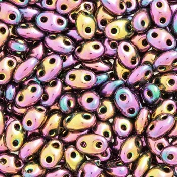 Šperk Preciosa Preciosa® Rokajl Twin 2,5/5mm iris fialová