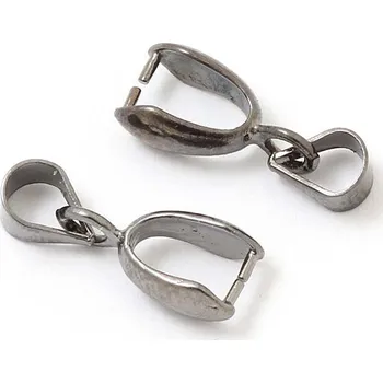 Materiál na výrobu šperku EU Šlupna 16/4mm ruthenium