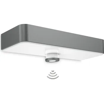 Venkovní osvětlení STEINEL Nástěnné venkovní svítidlo XSolar SOL-O S antracit WIRELESS 3000K IP44 - STEINEL STEIN 052959
