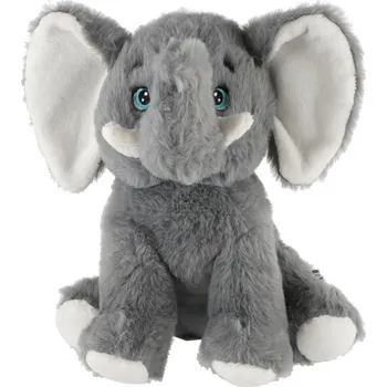 plyšák Teddies Slon sedící plyš 21cm v sáčku 0+