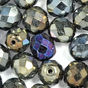 Korálek CZ Korálky broušené 8mm bronz IRIS (20ks)