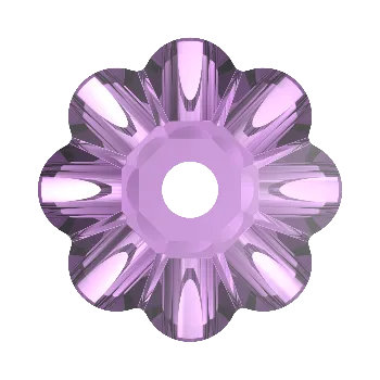 Materiál na výrobu šperku Preciosa MC Loch Flower 8mm Light Amethyst