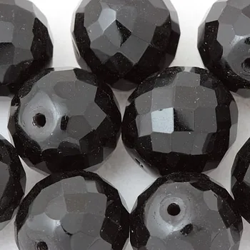 Korálek CZ Korálky broušené 16mm černá (4ks)