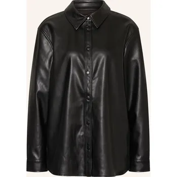 Only Dámská Svrchní Košile V Koženém Vzhledu, černá, 38