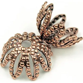 Materiál na výrobu šperku CZ Kaplík 10x6mm stará měď