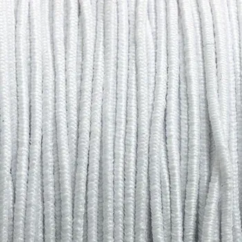 Textilní guma CZ Pružná klobouková guma 3mm bílá