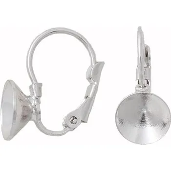 Náušnice Crystal-ZONE Náušnice KIDS Chaton light ss39 rhodium