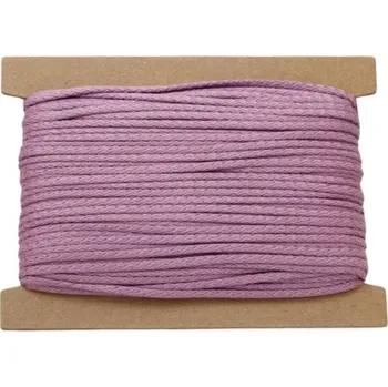 Příze CZ Bavlněná šňůra 5mm světle fialová 402
