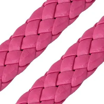 umělá květina EU Pletená umělá kůže plochá Neonově růžová