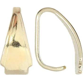 Materiál na výrobu šperku Crystal-ZONE Šlupna 10/5mm GOLD PLATING 24kt